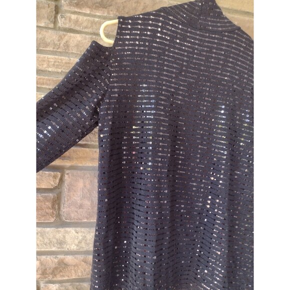 Clara Sunwoo Shimmer Top Small Signature Cold Shoulder Black New - Picture 3 of 7